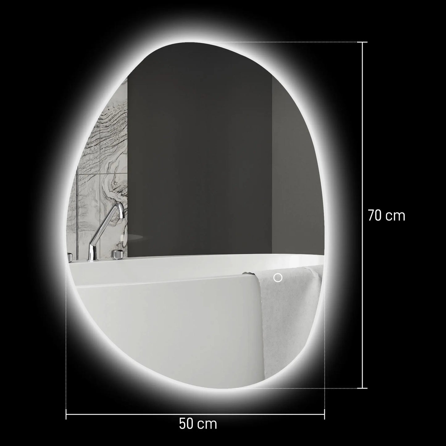 Anti-Fog LED Mirror