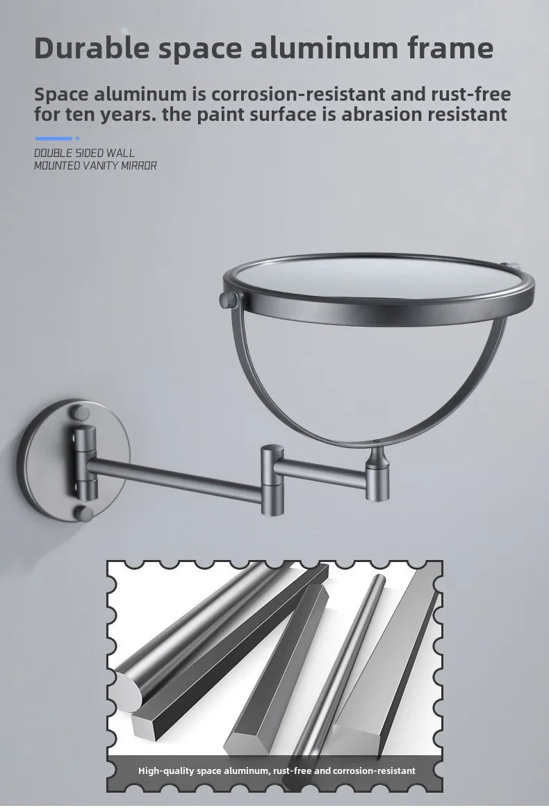 Wall Mounted Makeup Mirror