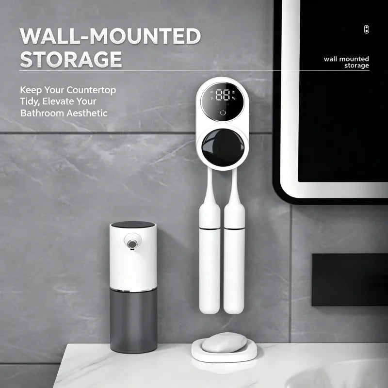 Portable Rechargeable Toothbrush Sterilizer Induction Switch with Charge Display UV