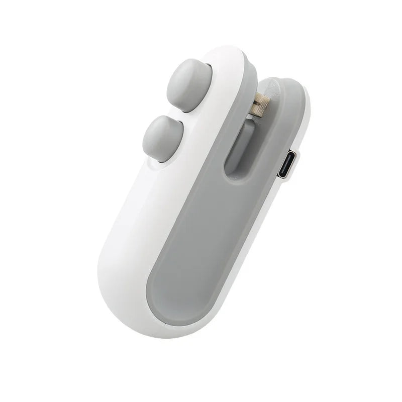 Mini Handheld Food Sealer USB Rechargeable Clip for Bags and Kitchen Storage