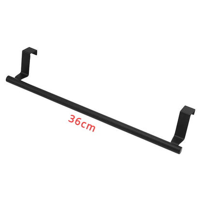 Steel Over-Cabinet Towel Rack - Punch-Free Bathroom Organizer and Storage Solution