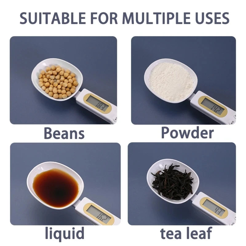 LCD Digital Adjustable Weighing Spoon Scale for Kitchen Measurements and Baking Applications