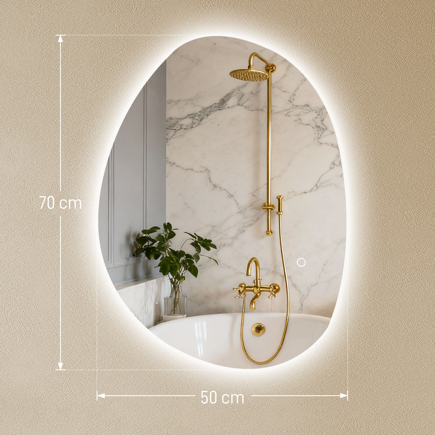 Anti-Fog LED Mirror