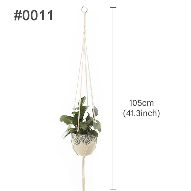 Macrame Hanging Plant Holder Wall Flower Pot Basket for Home
