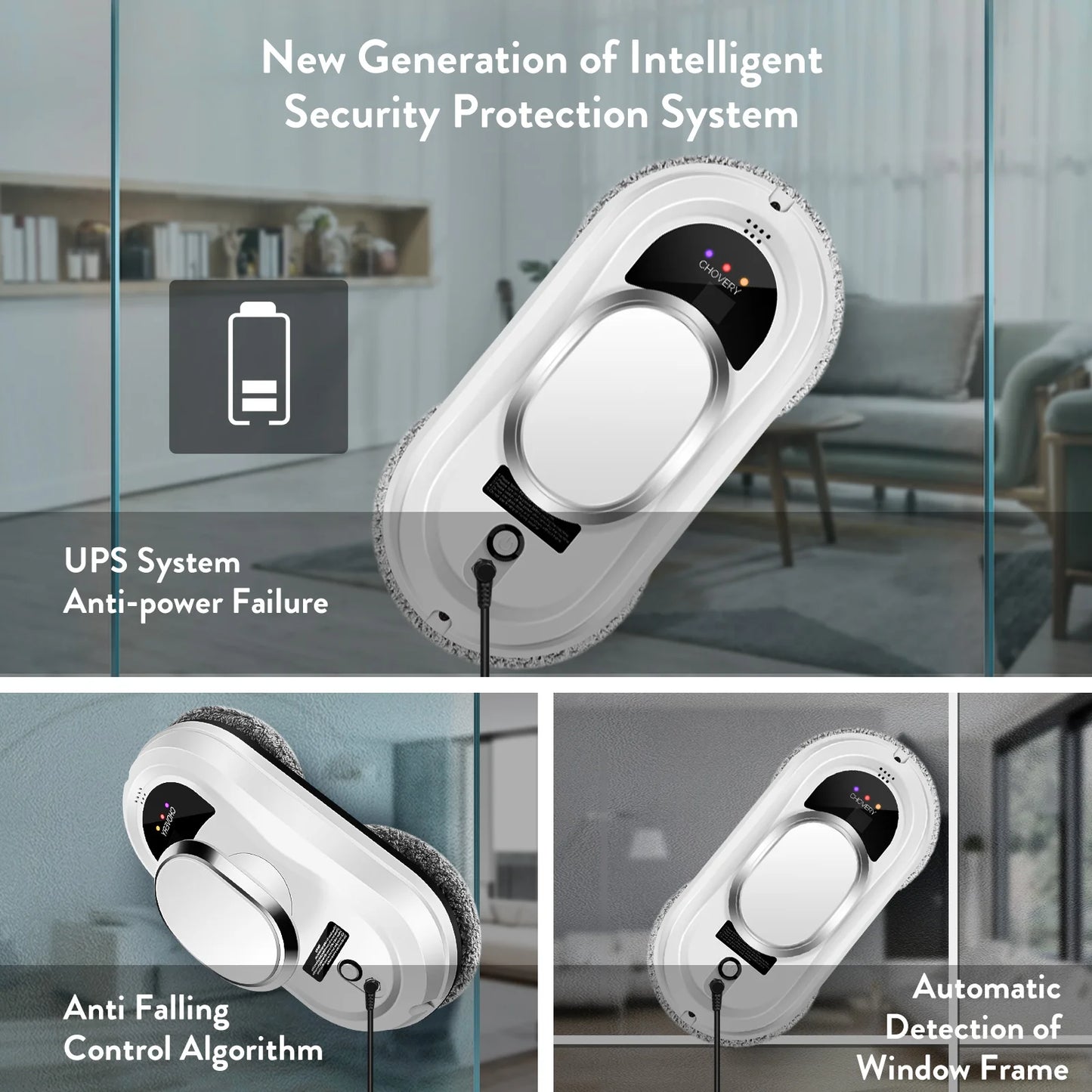 Smart Window Cleaning Robot – Electric Automatic Glass Cleaner with Remote Control