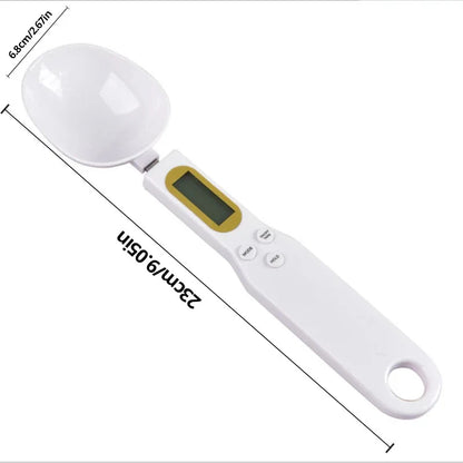 LCD Digital Adjustable Weighing Spoon Scale for Kitchen Measurements and Baking Applications