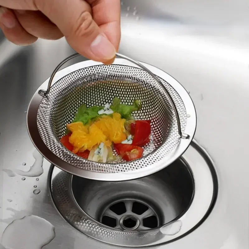 Stainless Steel Kitchen Sink Strainer Filter Hair and Food Waste Catcher for Drain Protection